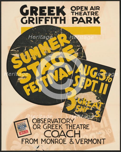 Summer Stage Festival, Los Angeles, [193-]. Creator: Unknown.