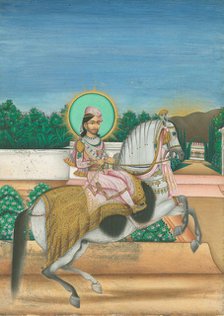 Sheodan Singh, Maharaja of Alwar, ca 1820. Artist: Indian Art  