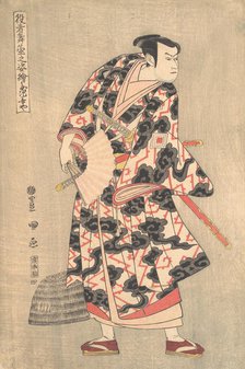 The Actor Ichikawa Yaozo III in the Role of Fuwa Banzaemon from the Play "Ukiyozuka hiyoku..., 1774. Creator: Utagawa Toyokuni I.