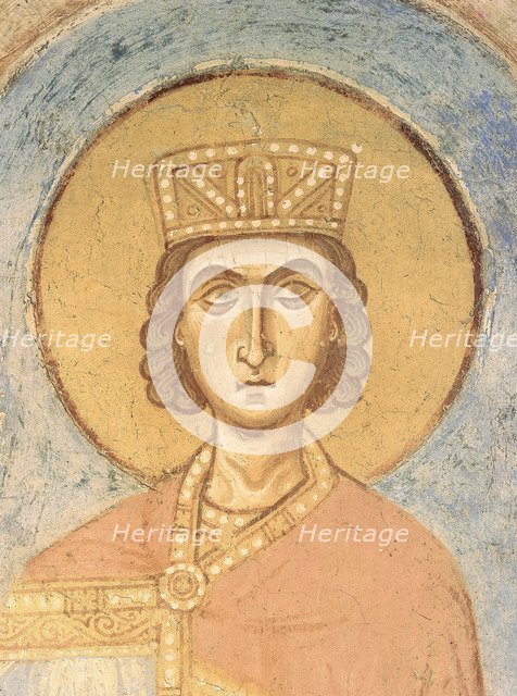 King Solomon, 12th century. Artist: Ancient Russian frescos  