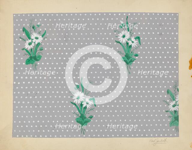 Wall Paper, c. 1937. Creator: Karl Joubert.