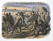 Death of King Harold, Battle of Hastings, 1066 (1864). Artist: James William Edmund Doyle