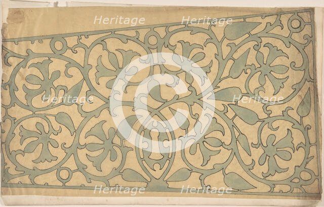 Panel of Ornament, possibly Metalwork, second half 19th century. Creator: Anon.