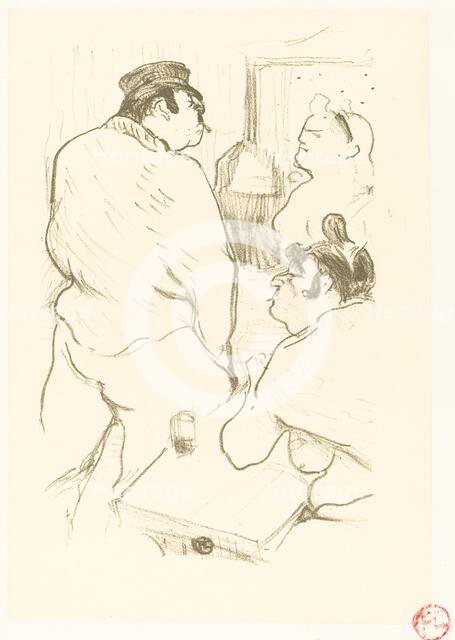 Terror of Grenelle (La terreur de Grenelle), 1894. Creator: Henri de Toulouse-Lautrec.