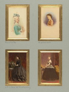 [Pourtalès, Metternich, Grande Duchesse de Mecklemboury, and Unknown Sitter], before 1865. Creator: Pierre-Louis Pierson.