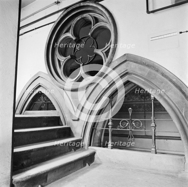 Cinquefoil window and two arches, St Pancras Station, London, 1960-1972. Artist: John Gay