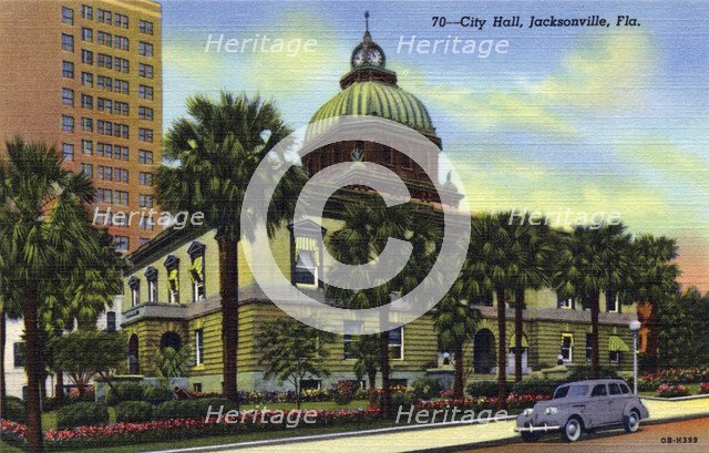 City Hall, Jacksonville, Florida, USA, 1940. Artist: Unknown