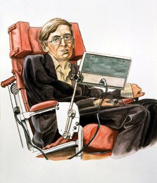 Stephen William Hawking (b.1942), British theoretical physicist. Artist: Unknown