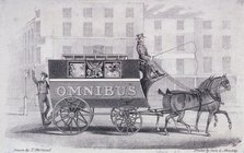 Shillibeer's second omnibus, drawn by two horses instead of three, c1830. Artist: Dean and Munday