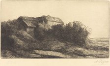 Cottage on a Hillside (Chaumiere sur le coteau). Creator: Alphonse Legros.