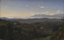 View of the Sacco Valley southeast of Olevano. The Volsci Montains can be Seen in the Background, 18 Creator: Peter Christian Thamsen Skovgaard.