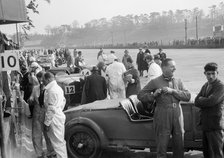 Tim Rose-Richards and John Cobb's Talbot 105 at the JCC Double Twelve race, Brooklands, May 1931. Artist: Bill Brunell.