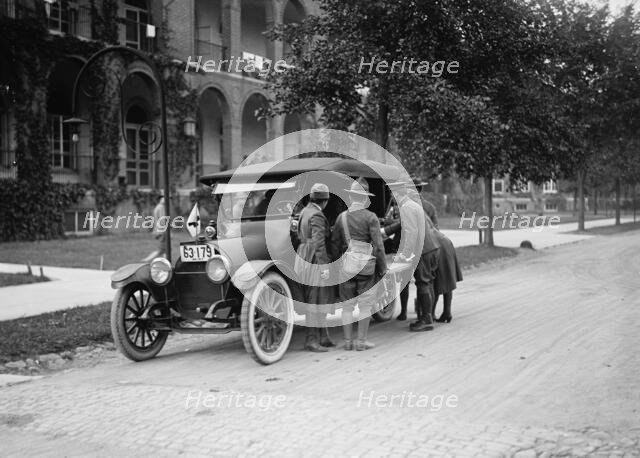 Red Cross Motor Corps - Groups, 1917. Creator: Harris & Ewing.