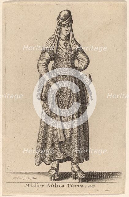 Mulier Aulica Turca, 1644. Creator: Wenceslaus Hollar.