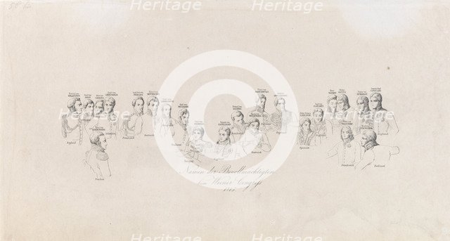 Names of plenipotentiaries of the Congress of Vienna, 1815, 1819.