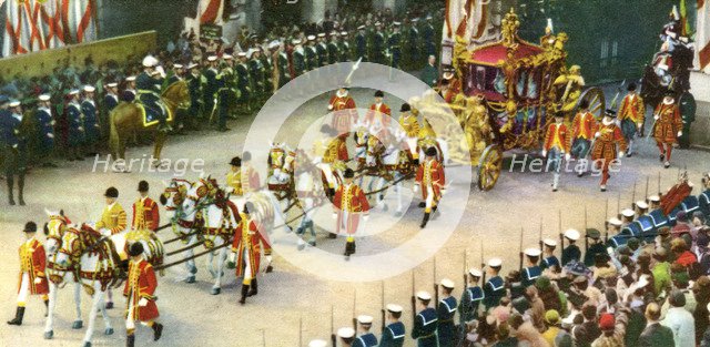 The royal coach, 20th century. Artist: Unknown