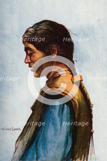 'A Typical Tibetan', 1913. Artist: Arnold Henry Savage Landor.