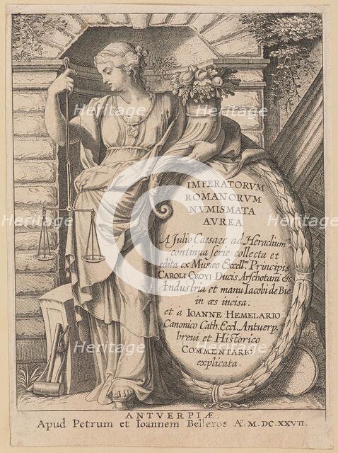 Title Page for Imperatorvm Romanorvm Nvmismata Avrea, 1627. Creator: Unknown.
