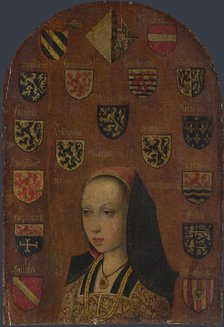 Margaret of Austria (1480-1530), c. 1495. Artist: Coninxloo, Pieter van (?-1513)