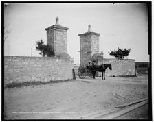 The Old City Gate, St. Augustine, c1894. Creator: William H. Jackson.