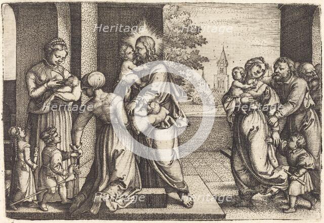 Christ Surrounded by Children. Creator: Georg Pencz.