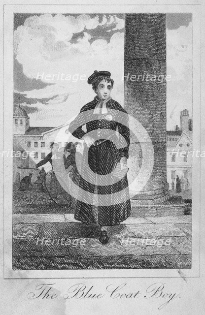 Pupil of Christ's Hospital, City of London, 1829. Artist: Anon