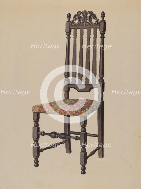 Side Chair, 1937. Creator: Louis Annino.