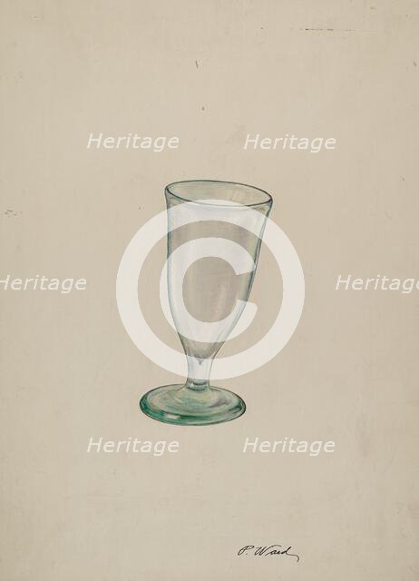 Wine Glass, c. 1940. Creator: Paul Ward.