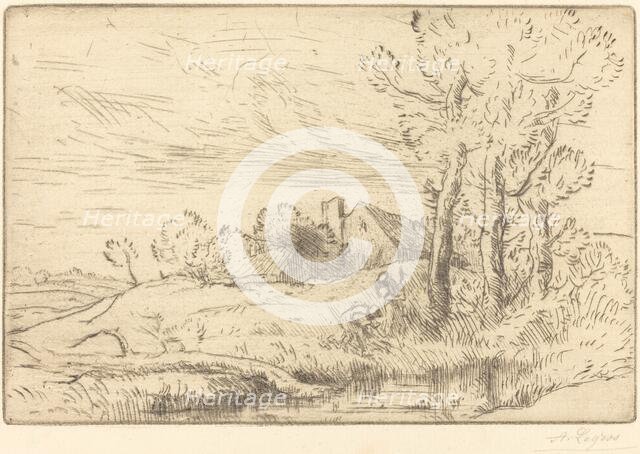 The House of the Well (La maison du puits). Creator: Alphonse Legros.