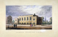 View of Islington Proprietary School, London, c1850.             Artist: Anon