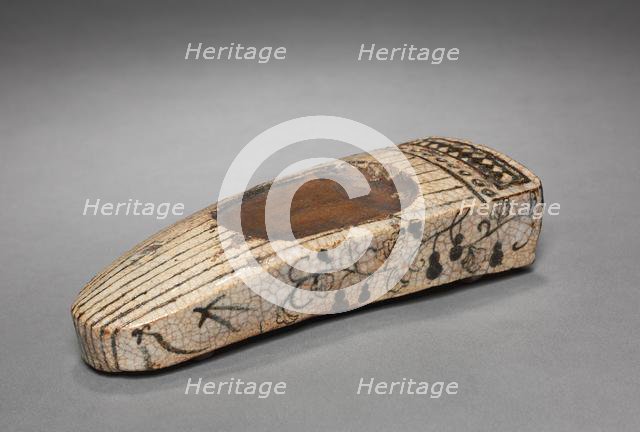 Inkstone in the Form of a Koto, 1600s. Creator: Unknown.
