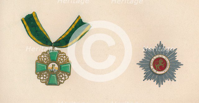 'The Order of the Lion of Baden (Golden Lion of Daringen)', c19th century. Artist: Unknown.