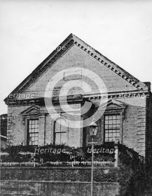Dr Lang's United Church, William Street, 1850. Creator: Unknown.