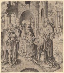 The Adoration of the Magi, c. 1480/1485. Creator: Master IAM of Zwolle.