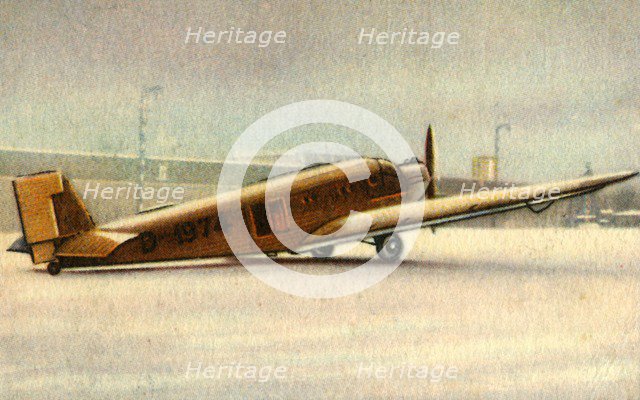 Junkers Ju 52 plane, 1932. Creator: Unknown.