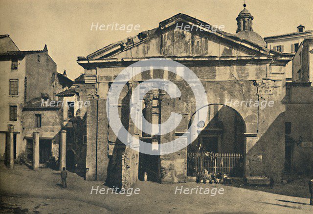 'Roma - Portico of Octavia ', 1910. Artist: Unknown.