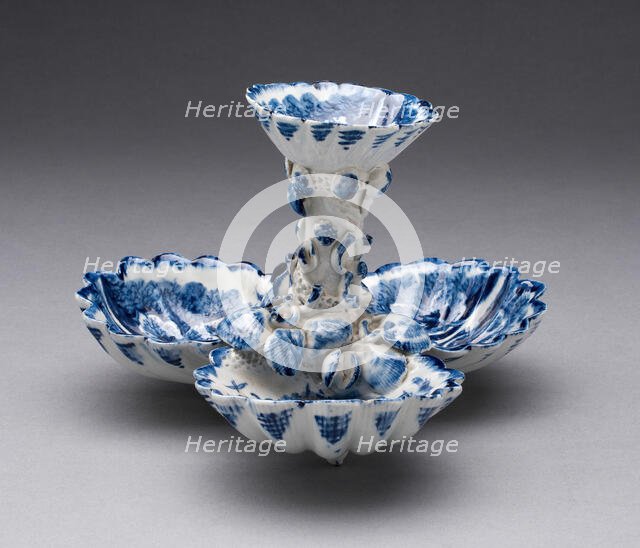 Sweetmeat Dish, Bow, 1750/60. Creator: Bow Porcelain Factory.