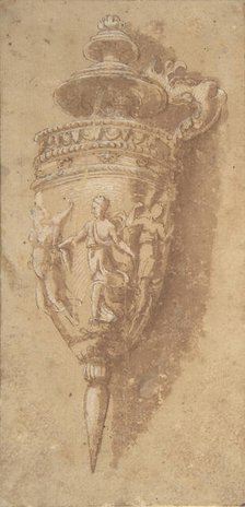 Design for a Decorative Vessel, 16th century. Creator: Anon.