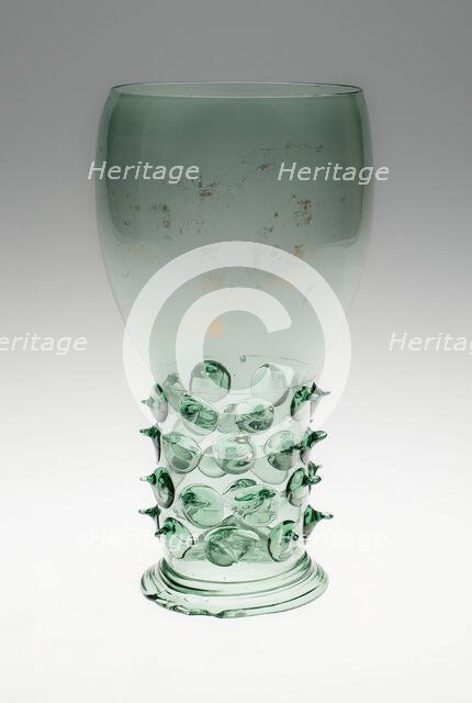 Prunted Beaker (Roemer), Netherlands, c. 1610. Creator: Unknown.