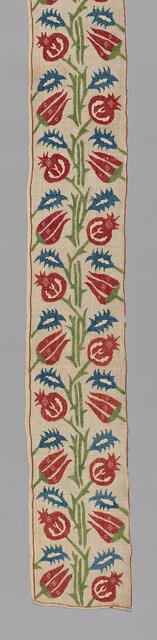 Fragment (For a Bed Curtain), Greece, 17th century. Creator: Unknown.