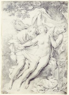 Susannah and the Elders, between 1662 and 1747. Creator: Willem van Mieris.