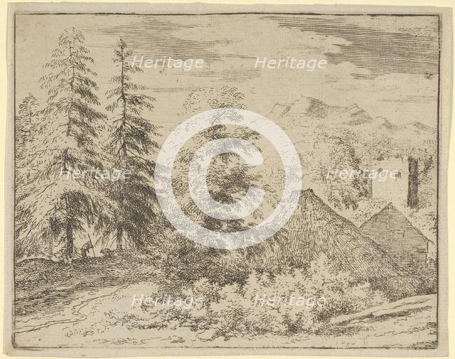 The Man between the Two Fir Trees, 17th century. Creator: Allart van Everdingen.