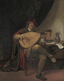 Self- Portrait playing the Lute, 1663. Creator: Jan Steen.