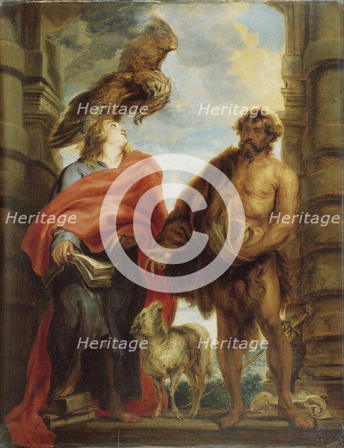 The Two Holy Saints John. Artist: Dyck, Sir Anthony van (1599-1641)