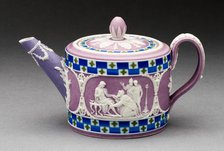 Teapot, Burslem, c. 1790. Creator: Wedgwood.