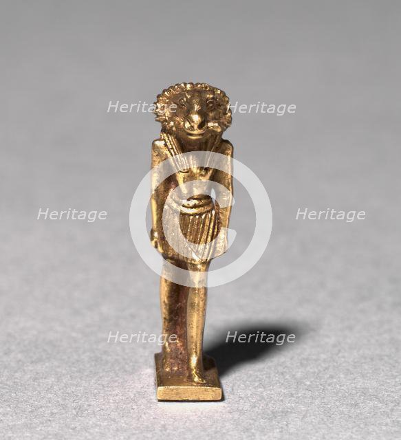 Amulet of a Ram-Headed Deity, c. 945-715 BC. Creator: Unknown.