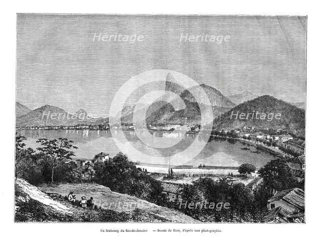 A suburb of Rio de Janeiro, Brazil, 19th century. Artist: Edouard Riou