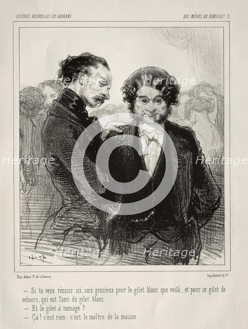 Des Mères de Famille!. Creator: Paul Gavarni (French, 1804-1866).