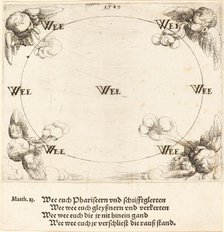 Woe is Pronounced on Covetousness, 1549. Creator: Augustin Hirschvogel.