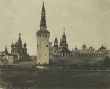 South Front of the Kremlin from the Old Bridge, 1852. Creator: Roger Fenton.
